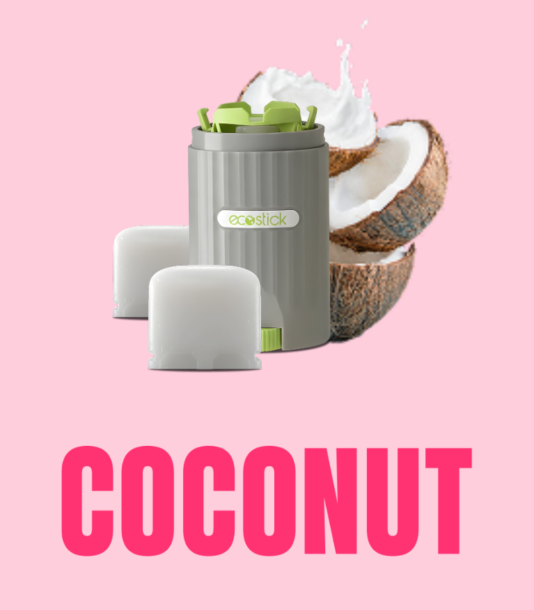 Ecostick 4-Pack Refill Box (Plastic-Free Deodorant Pods)